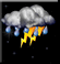Heavy thunderstorm, Muy nuboso