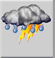 Rain showers, Nearby thunderstorm, Muy nuboso Rain showers, Nearby thunderstorm, Muy nuboso